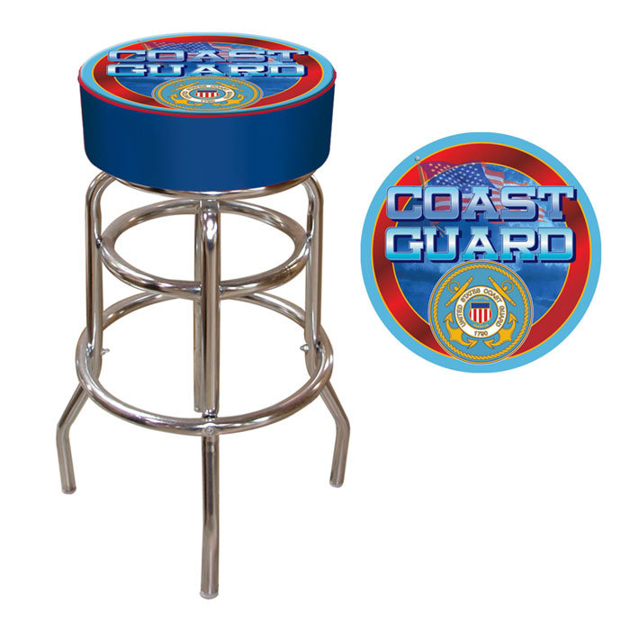 Swivel Upholstered Counter Stool with Metal Frame