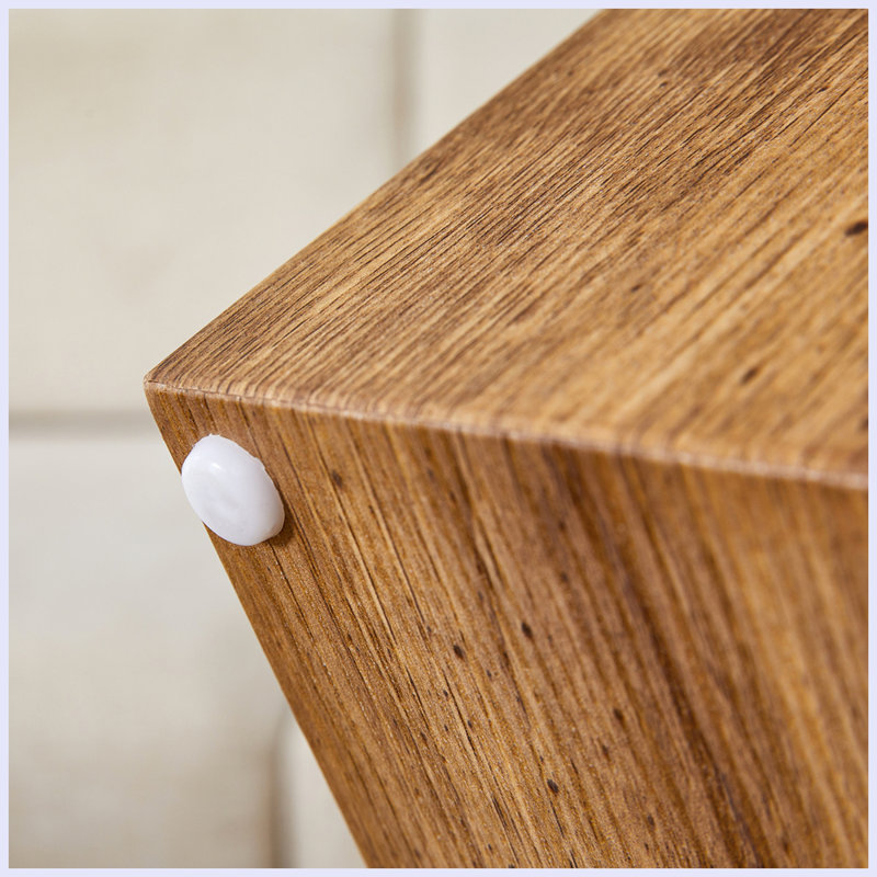 La table basse à deux étages détachable, le design élégant est plus précieux, H 17,3 po x l 24 po x P 24 po, Bois, Black