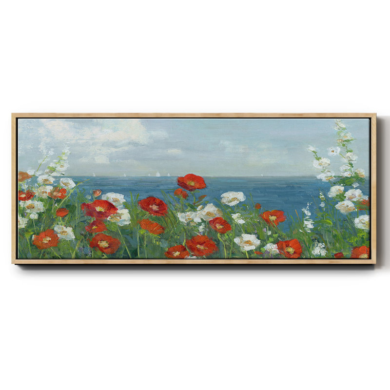 À travers les fleurs - Toile encadrée, H 20 po x l 50 po