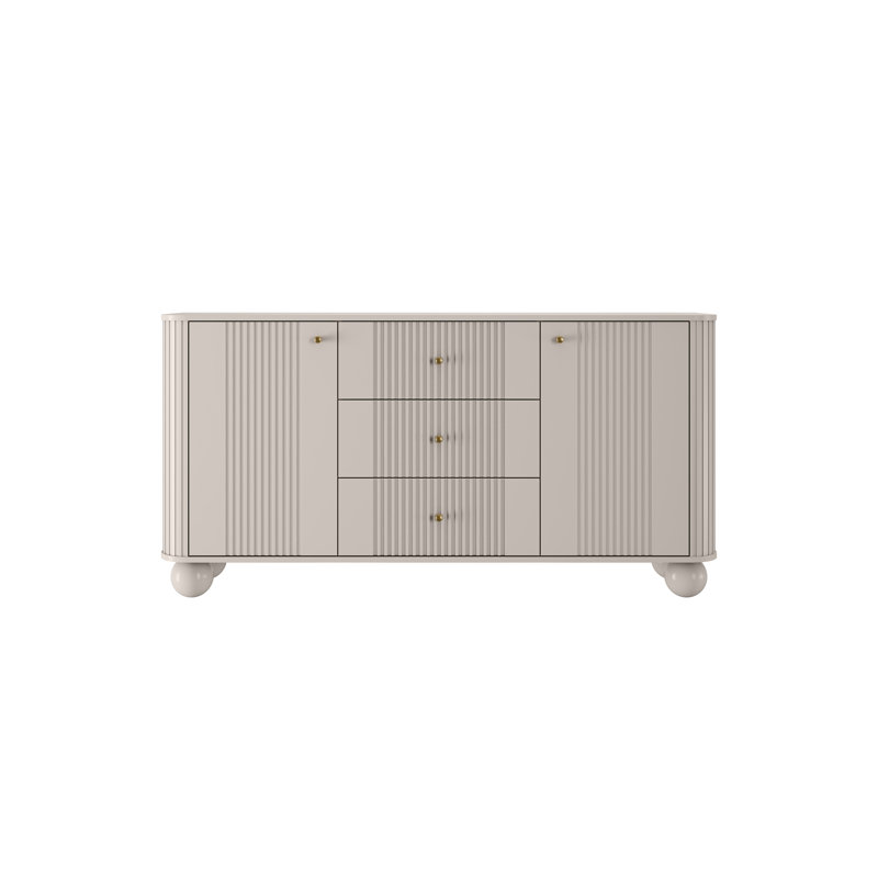 Dayzee Komoda 160 2d3sz - handles, Cashmere/Gold