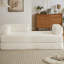Nuage désossé 2 places - Modulaire moderne, surdimensionné, velours côtelé, beige, sans assemblage, pour des intérieurs spectaculaires, détente à la maison