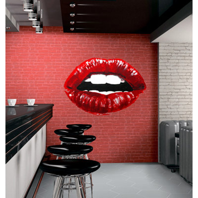 Adhésif décoratif «Lips Kiss»