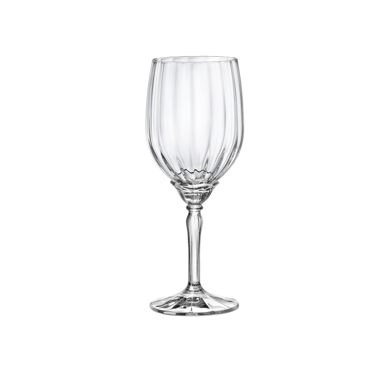 Florian 12.8oz Clear Glass White Wine Set