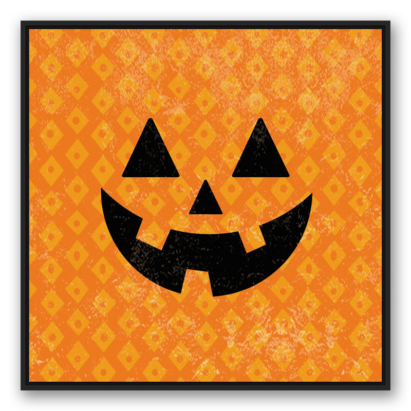 « jolie jack o’lantern », impression, H 37,75 po x l 37,75 po, Cadre noir