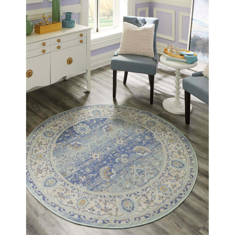 Hillen Oriental Indoor Rug, Round 3'3"