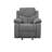 Gray Chenille Glider Recliner