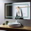 Frameless Led Bathroom Mirror With Lights,wall Mounted Bathroom Vanity Mirror With Anti-fog,multifunction,3 Colours Dimmable Light,memory Function-898602265-898602264