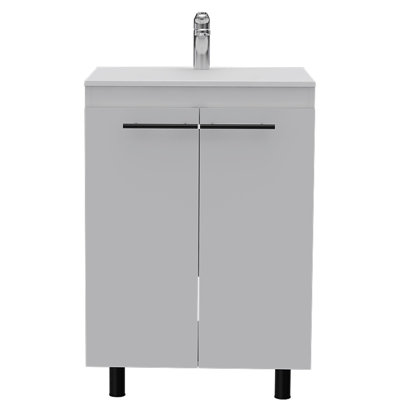 Meuble-lavabo simple avec plateau 23,62 Zanaia