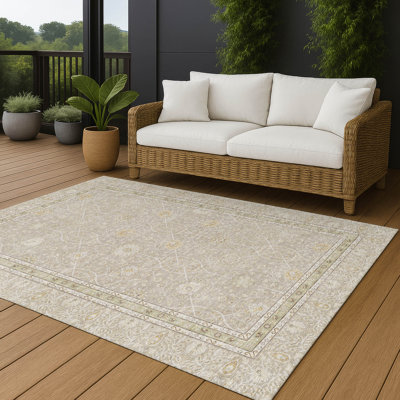Tapis Chantille ACN3047 Global, lavable à la machine, intérieur/extérieur