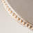 12.2" Round Beaded Wood Decorative Tray