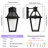 1 - Light 13.8" Iron Outdoor Wall Lantern With Clear Glass Shade DTD Outdoor Wall Lighting