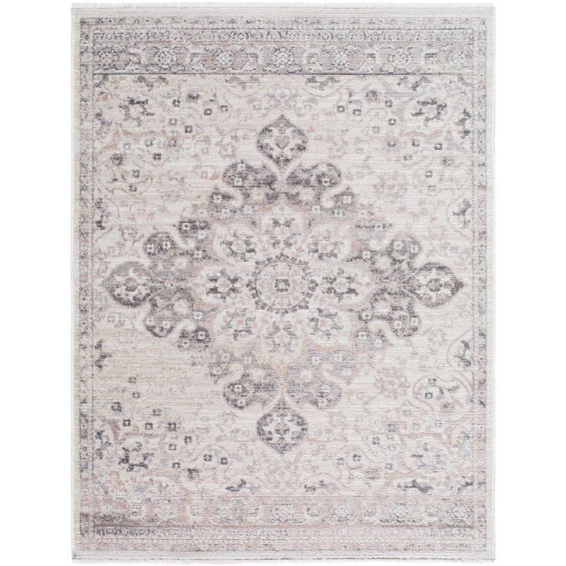 Tapis traditionnel tissé à la machine Alay, Rectangle 6 pi 7 po x 9 pi