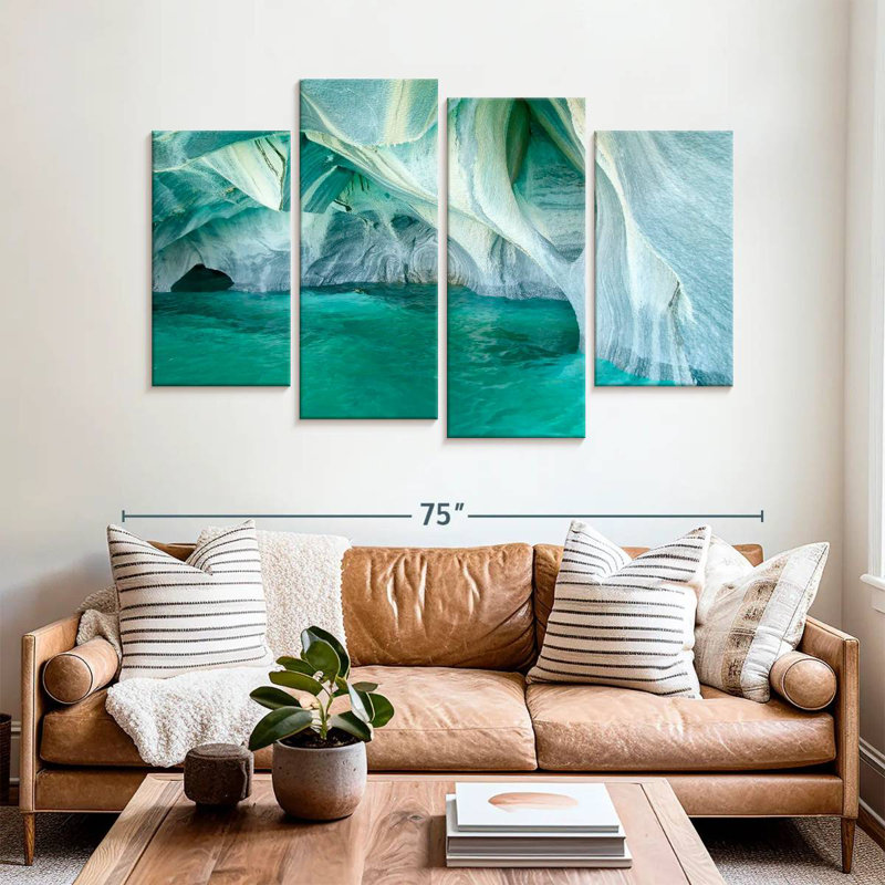 Alvord Marble Caves Carrera Lake, 42" H x 68" W