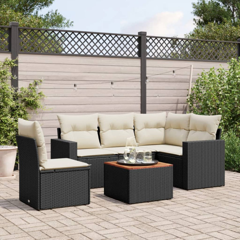Ensemble de canapé de jardin Vidaxl PE