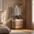 Black/Natural Wood/Beige