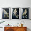 FLORAL Series CLxxv - impression encadrée sur mesure de qualité supérieure - 3 pièces-627628993-627629018