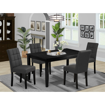 Sivana Rectangular 60'' L x 36'' W Dining Set -  Red Barrel StudioÂ®, 00E1089BA37B4B209BE563CAC78E6DBC