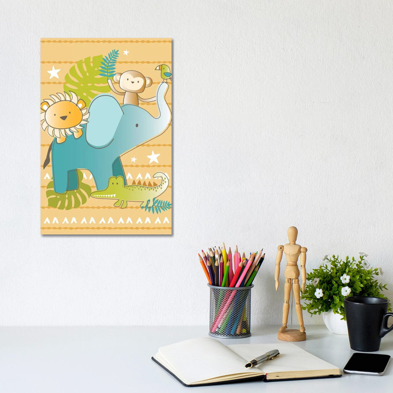 Jungle Nursery I by Lisa Whitebutton - Wrapped Canvas Gallery-Wrapped Canvas Giclée, 20.32 cm H x 30.48 cm W