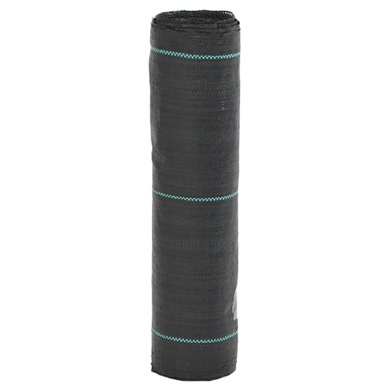 Vidaxl Weed Membrane Black 0.5X50 M PP, 10000cm W x 50cm D