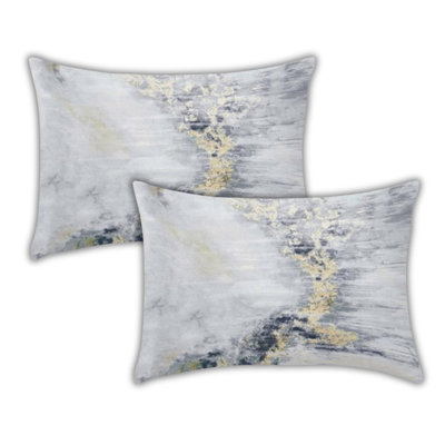 Housses de coussin décoratives en soie synthétique