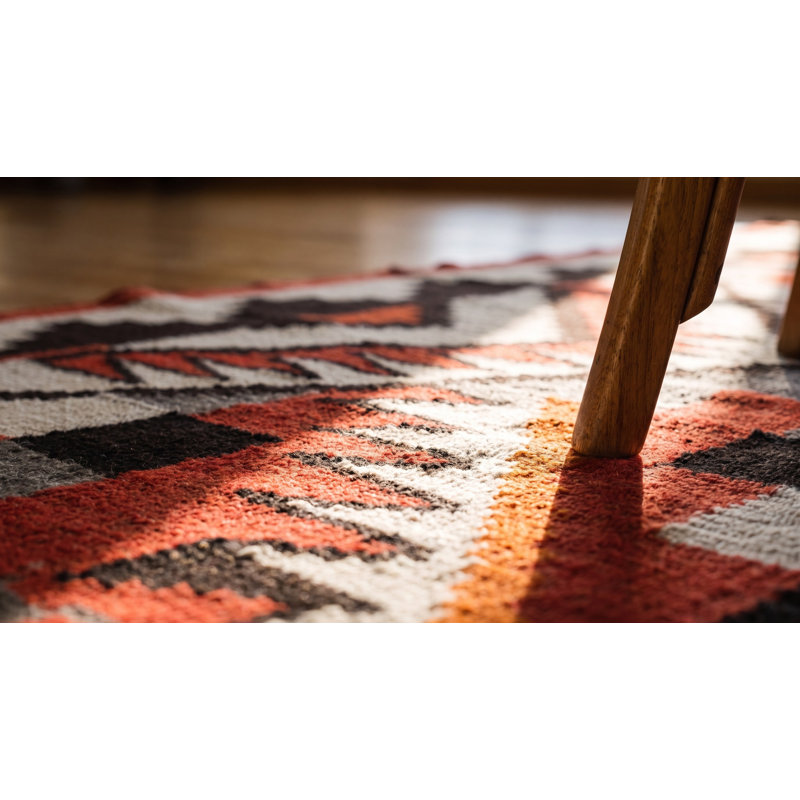 Tapis tissé à plat Tribal