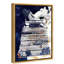 Pensées bleues profondes - Impression sur toile-51240092-51240095