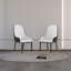Chaise d'appoint rembourrée en simili cuir avec pieds en métal Libenson-194720906