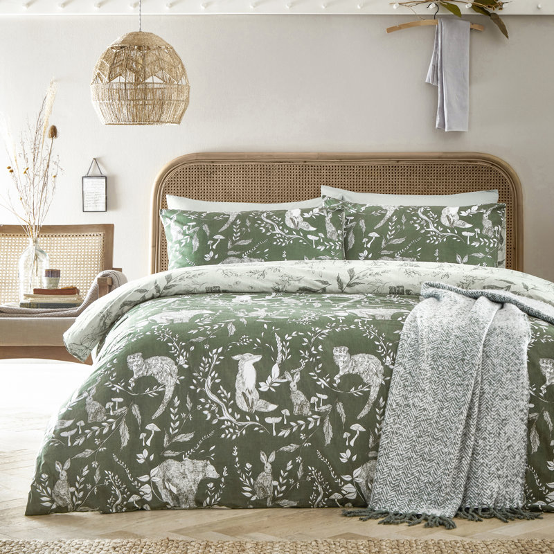 Evergreen, Super King Duvet Cover + 2 Standard Pillowcases