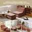 Fauteuil à billes avec repose-pieds en mousse viscoélastique à compression avec repose-pieds - Compression et capitonnage, sans assemblage requis-530084675