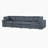 Upholstered Sofa with USB Charge Ports,Wireless Charging and Bluetooth Speaker in Arm