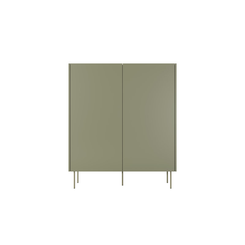 Venner 2 Door Manufactured Wood Wardrobe, Green