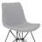 Angeline Contemporary Armless Dining Chair in Polyester Fabric, Poplar Wood, and Black Metal Legs-2018895585