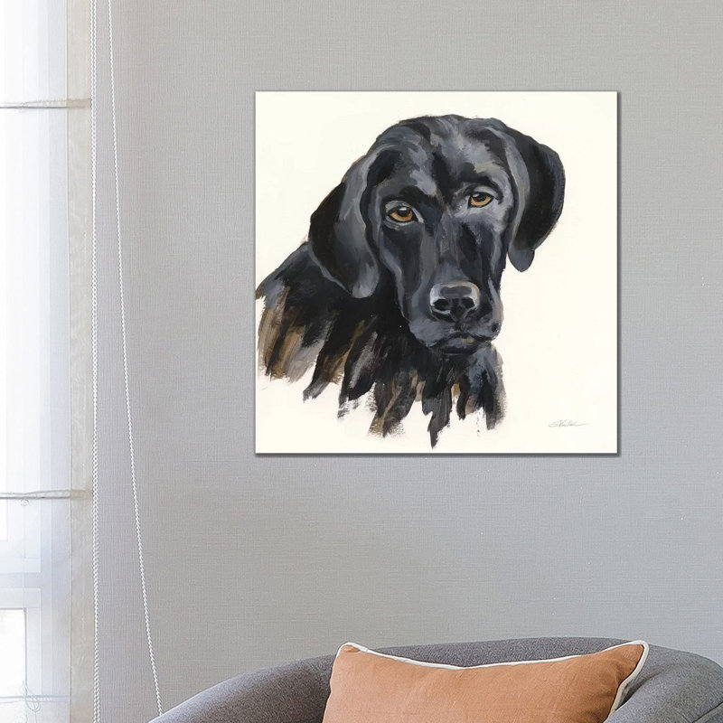«Chrissy» par Silvia Vassileva - reproduction d'art, H 26 po x l 26 po x P 1,5 po, Toile tendue, Pas de tapis