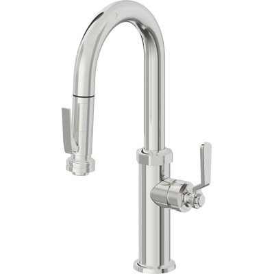 Pull-Down Prep/Bar Faucet With Squeeze Sprayer