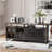 Normandie 66.1'' W Height Adjustable L-Shaped Standing Desk with and Cabinet-346534543