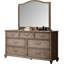 Commode 7 tiroirs avec miroir Herolind