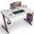 Heidrick Carbon Fiber Surface Z-Shaped Leg PC Gaming Desk with Headphone Hook and Cup Holder-1667306376-1667306383