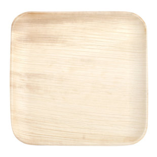 8" Square Eco-Friendly Compostable Plates (4 x 25pcs)