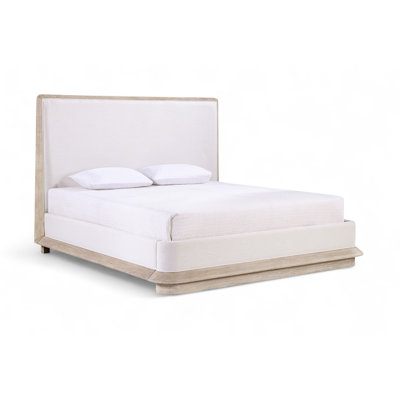 Lit tapissier en tissu Yulia