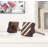 Fusion Striped 1-3/10 in. (33mm) Cream & Brown Cabinet Knob