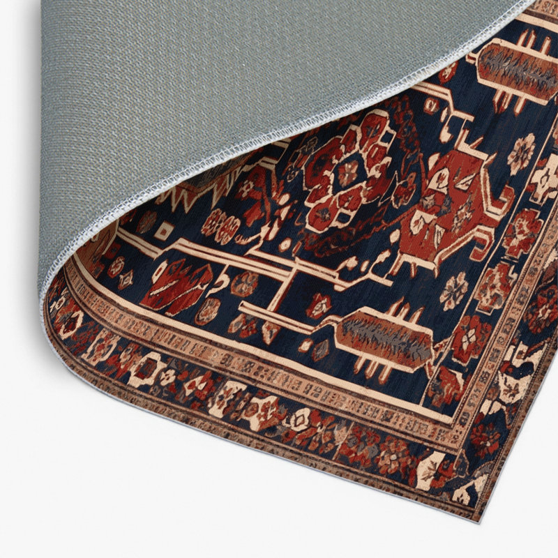 Tapis turc intérieur et extérieur noir, Rectangulaire 8 pi x 10 pi