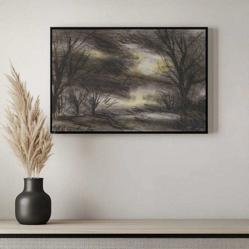 «Where Shadows Dance II» par Melissa Wang, reproduction d'art sur toile, H 8 po x l 12 po, Noir