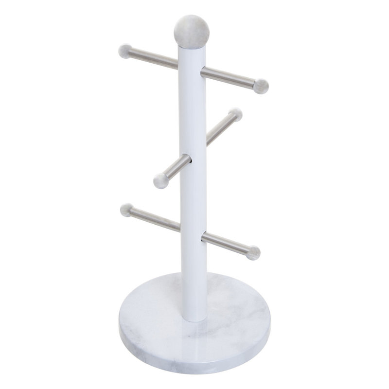 Fogleman Stainless Steel Mug Tree, Grey