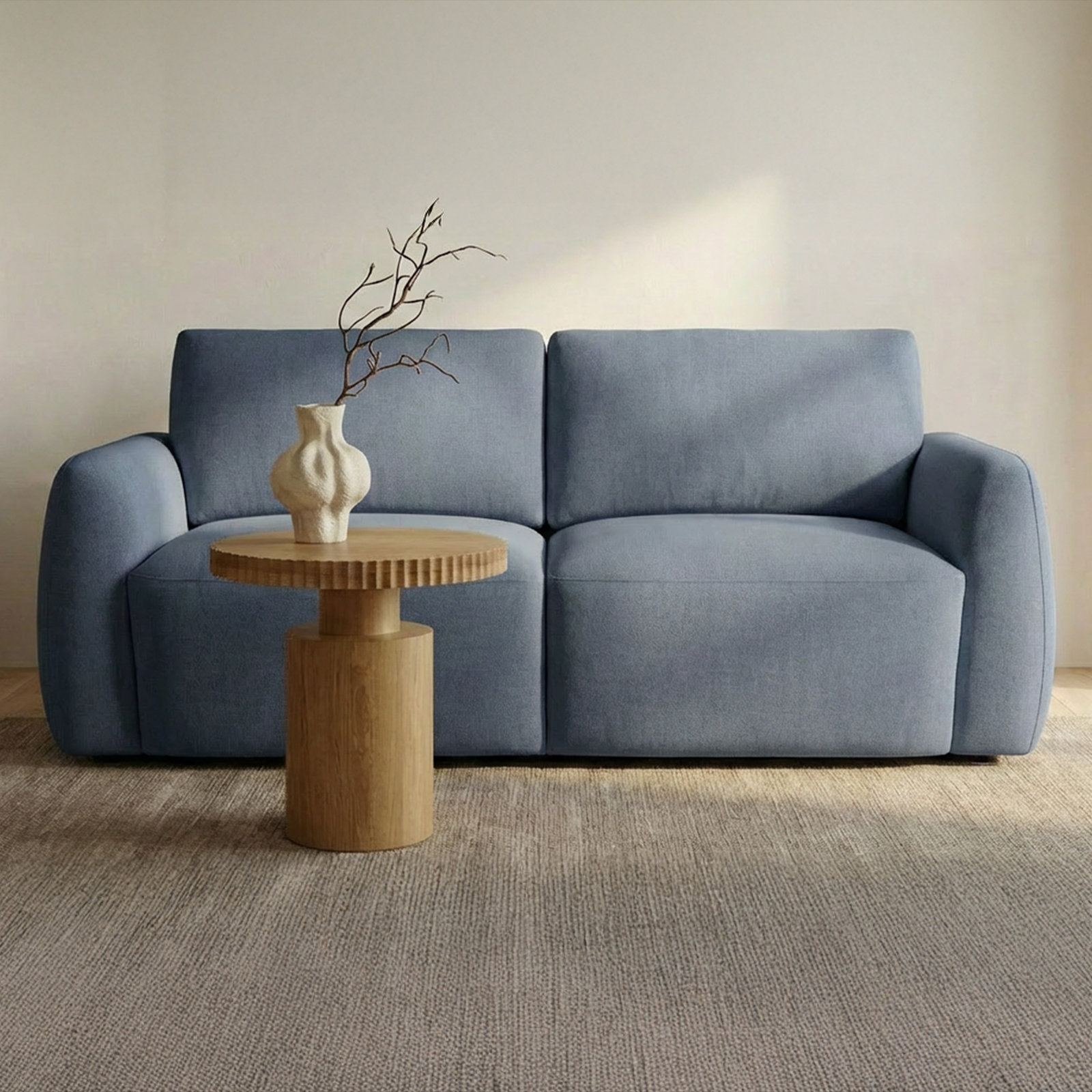 GRACIE Sofa, Beige, 35.4" H x 68" W x 39.4" D
