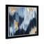 «Abstract Gold Blue Fall Paint», reproduction d'art graphique encadrée-25408814-25408812