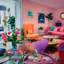 Artdeko Velvet Wingback Chair