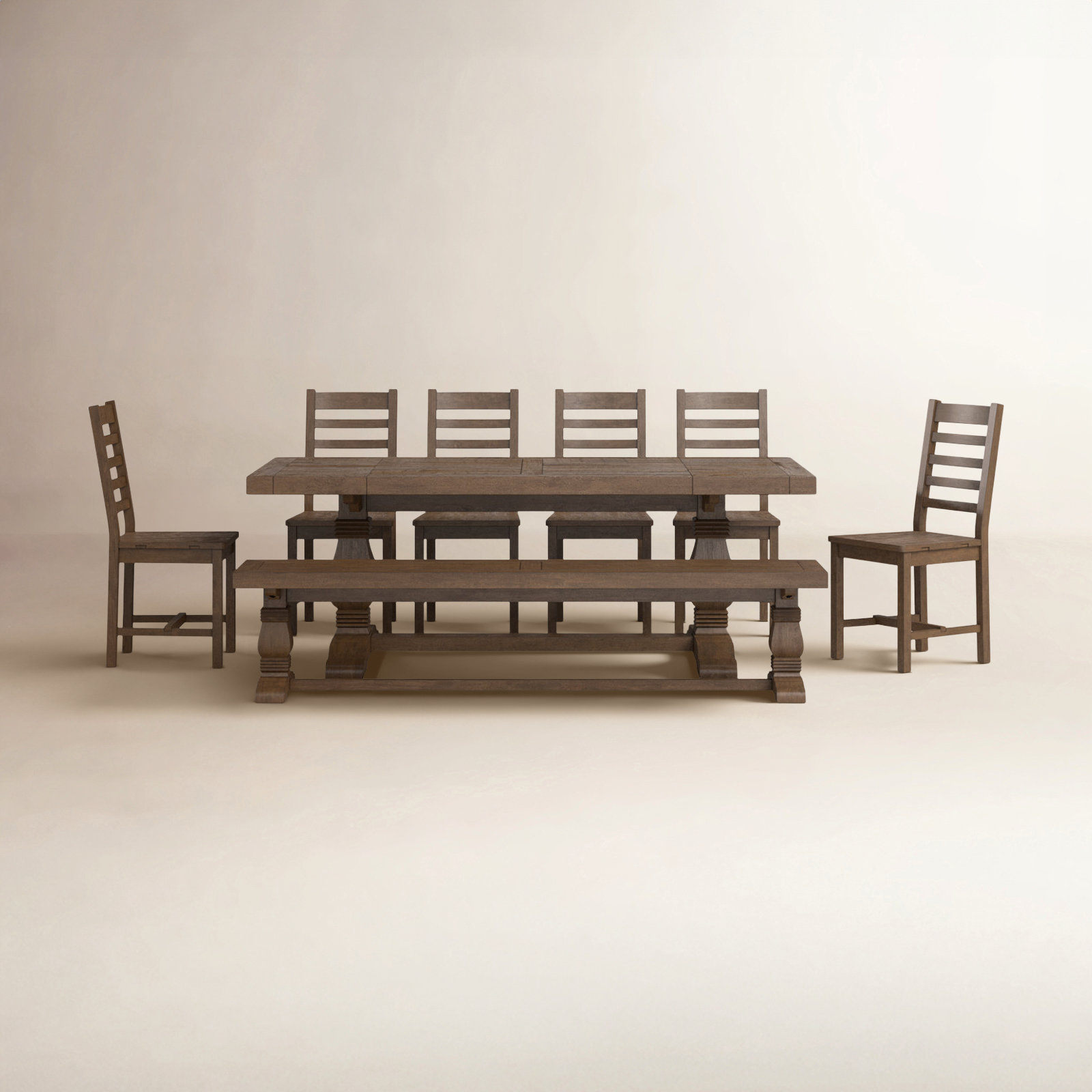 Kinston Pine Dining Table Set