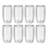 Sorrento 8 Piece Latte Glass Set - Value Pack