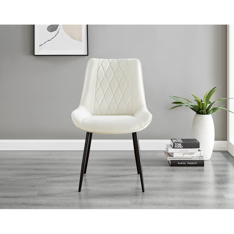 Ensemble repas pour quatre personnes, Crème / Noir, H 29,53 po x L 47,24 po x L 47,24 po