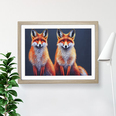Two Foxes Vol.2 - Framed Print